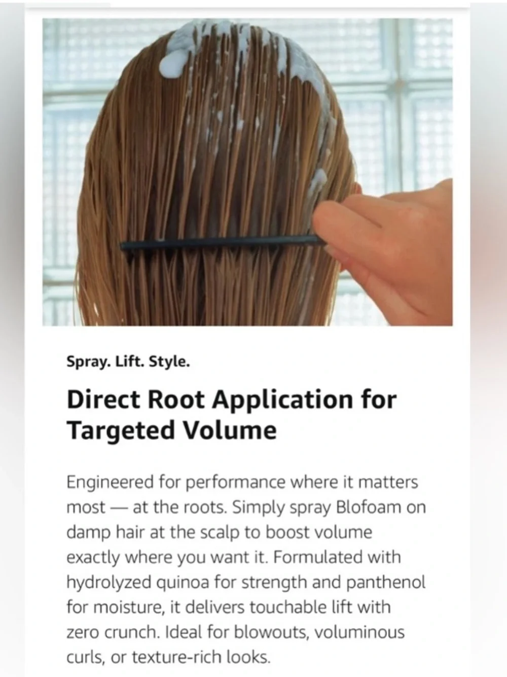 Blofoam Texturizing, Root Lifter & Volume Hair Mousse NEW! FULL SIZE